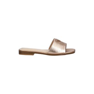 Guess Ramlan Slide - Dames - Schoenen - Geel - Maat: 36 EU Leer