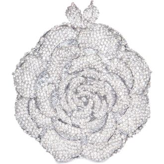 Lauren Lorraine Glam Clutches in Silver at Nordstrom