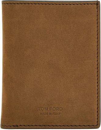 Tom Ford Nubuck Card Holder - Brown - One Size