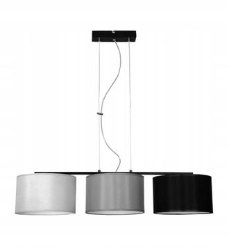 OEM L&aacute;mpara Colgante Moderna, Pantalla De Tela, 3 Led De 60 W
