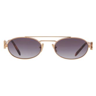 Miu Miu Grey Gradient Oval Ladies Sunglasses MU 54ZS 7OE5D1 53