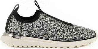 Michael Kors Schoenen, Dames, Zwart, 39 EU, Polyester, Stijlvolle Sneakers met Rubberen Zool