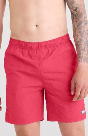 Saxx Go Coastal 2N1 7-Inch Swim Shorts in Raspberry at Nordstrom Rack, Size X-Large