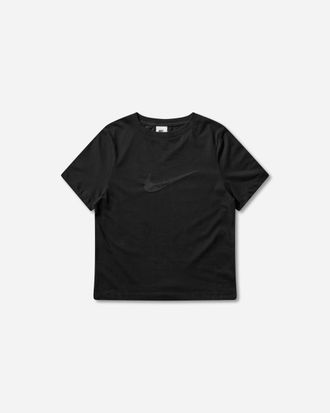 Nike Women s Slim Shortsleeve Burnout Logo Top Black