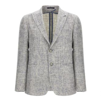 Tagliatore Montecarlo Single-breasted Blazer - male - Tagliatore - Blazers - Blue - XL - Suits