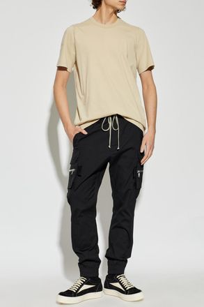 Rick Owens Crew Neck T-shirt, Mens, Cream