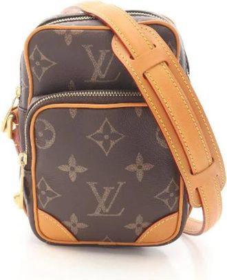 Louis Vuitton Pre-owned Amazon Monogram Leder Schoudertas - Heren - Vintage Schoudertas - Bruin - ONE Size - Leer - Vintage