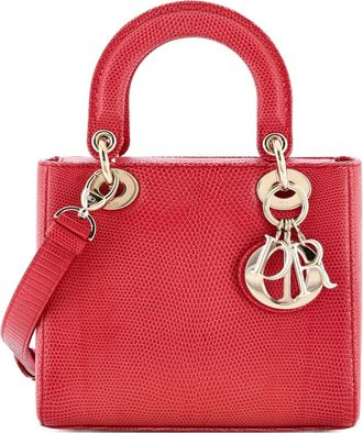 Dior Lady Dior Bag Lizard Small satchel - Rood