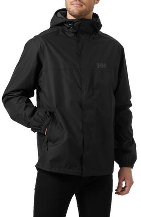 Helly Hansen Vancouver Hooded Rain Jacket in Black at Nordstrom, Size Xx-Large