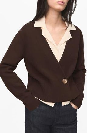 Mango Anita Cardigan in Chocolate at Nordstrom Rack, Size Small