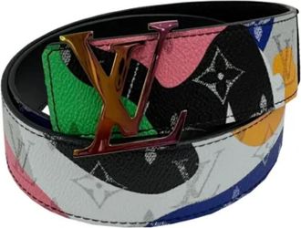 Louis Vuitton Pre-owned Plastic belts - Heren - Vintage Accessoires - Veelkleurig - ONE Size - Leer - Vintage