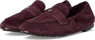 Tory Burch Ballet Loafer Womens Shoes Plum : 10.5 M, Suede