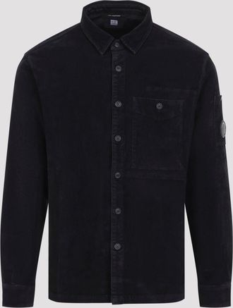 C.P. Company Camicia con lenti a bottone in velluto a coste Cp Company