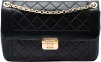 Chanel Borsa a tracolla Chanel Pre-owned in agnello trapuntato vintage - - Pre-owned - Donna - Nero - ONE SIZE