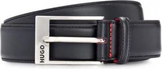 HUGO BOSS Barney Riem - Heren - Riemen - Zwart - 95 CM - Leer - Accessoires