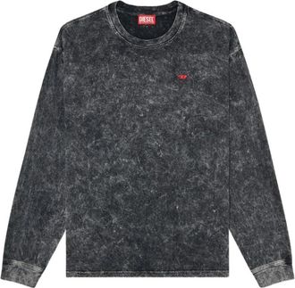 Diesel T-shirts en Poloshirts - Heren - Longsleeves - Zwart - XL - Tops