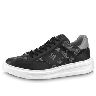 Louis Vuitton Beverly Hills Sneakers Black Grey Monogram 1ABMD1