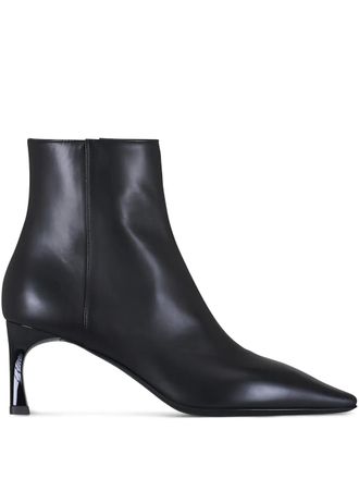 AGL pointed-toe boots - women - Calf Leather/Calf Leather/Calf Leather - 8.5 - Black
