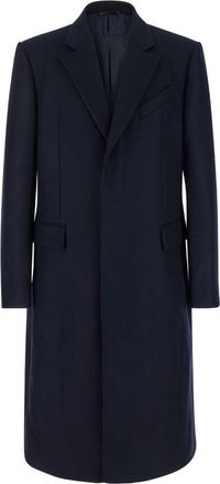 Givenchy Blue Single-breasted long coat