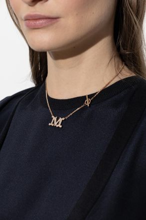 Max Mara Stilla Necklace, Womens, Gold