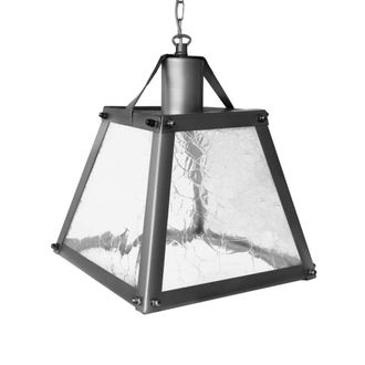 Tosel Suspensi&oacute;n vidrio cromo D20 cm