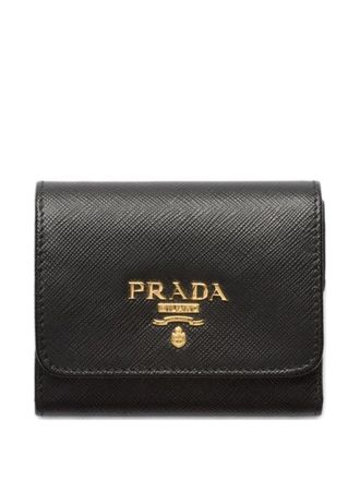 Prada small saffiano leather wallet - Black
