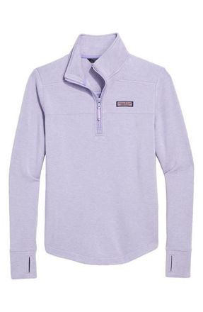 Vineyard Vines Dreamcloth Relaxed Half Zip Sweatshirt in I263 Lilac at Nordstrom, Size Large