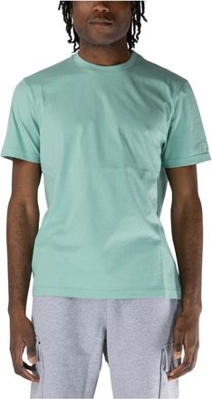 MC2 Saint Barth Tops, Heren, Groen, XL, Katoen, T-shirt met korte mouwen en logo-borduursel