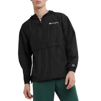 Champion Mens, Stadium Packable, Wind, Water Resistant Jacket (Reg. Or Big & Tall), Black Small-Small Script Logo, 4XL