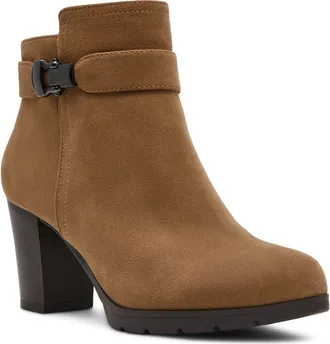 Anne Klein Reins Bootie in Taupe Tumbled at Nordstrom, Size 5.5
