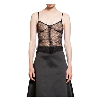 The Garment Sleeveless Tops, female, Black, M, Dream V-Neck Lace Top