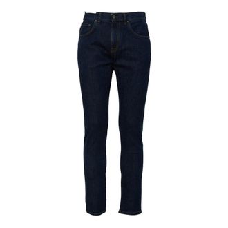 Pantaloni Torino Slim-fit jeans - Heren - Jeans - Blauw - Maat: W33 Katoen