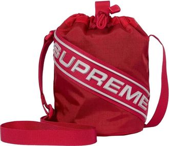 SUPREME Schoudertas met logopatch - Rood