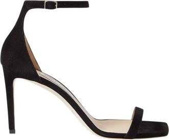 Jimmy Choo London Alva 85 Suede Sandals, Brand Size 34.5 ( US Size 4.5 )