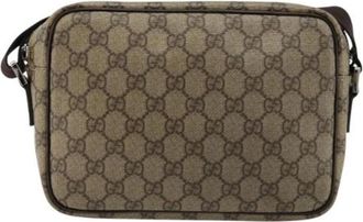 Gucci Pre-owned Leren Cross Body Tas - Dames - Vintage Schoudertas - Bruin - ONE Size - Leer - Vintage