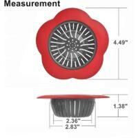 OEM Juego De 2 Coladores De Silicona Para Fregadero, Cesta Coladora Universal De 11,4 Cm (4,5 Pulgadas), Pl&aacute;stico - Crezuo