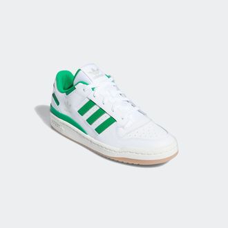 adidas Sneaker ADIDAS ORIGINALS FORUM LOW CL, Herren, Gr. 40, gr&uuml;n (cloud wei&szlig;, gr&uuml;n, cloud wei&szlig;), Baumwolle, Synthetik, Schuhe Sneaker