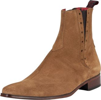 Jeffery West Su&egrave;de Chelsea Boots, Bruin