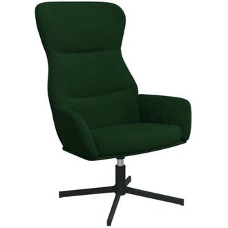 Nova vidaXL Sedia Relax Verde Scuro in Velluto