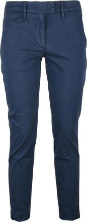Dondup Perfecte Cone Ritsbroek - Heren - Chinos - Blauw - W30 - Katoen - Broeken