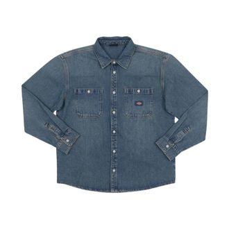 Dickies Mechanic Denim Shirt - Heren - Spijkeroverhemden - Blauw - M - Denim - Overhemden