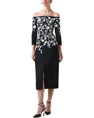 Carolina Herrera Embroidered Dress