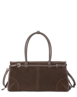Tiffany & Fred Suede & Leather Top Handle Tote