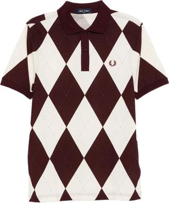 Fred Perry argyle-checked polo shirt