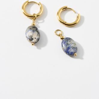 Simons Womens Natural gemstone earrings