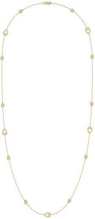 LuvMyJewelry Avani Open Raindrop Diamond Station Necklace in 14Kt Gold Vermeil On Sterling at Nordstrom Rack