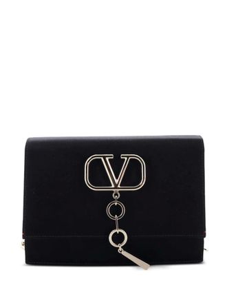 Valentino Garavani VCase Shoulder Bag Leather Small crossbody bag - Nero