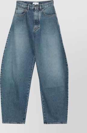 Alaia high-rise wide-leg denim trousers