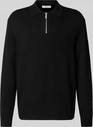 Selected Relaxed Fit Strickpullover aus Viskose-Mix Modell TELLER in Black, Größe XXL