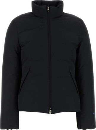 Jil Sander Logo Water-Repellent Down Jacket - Dames - Winterjassen - Zwart - XL - Polyester - Jassen